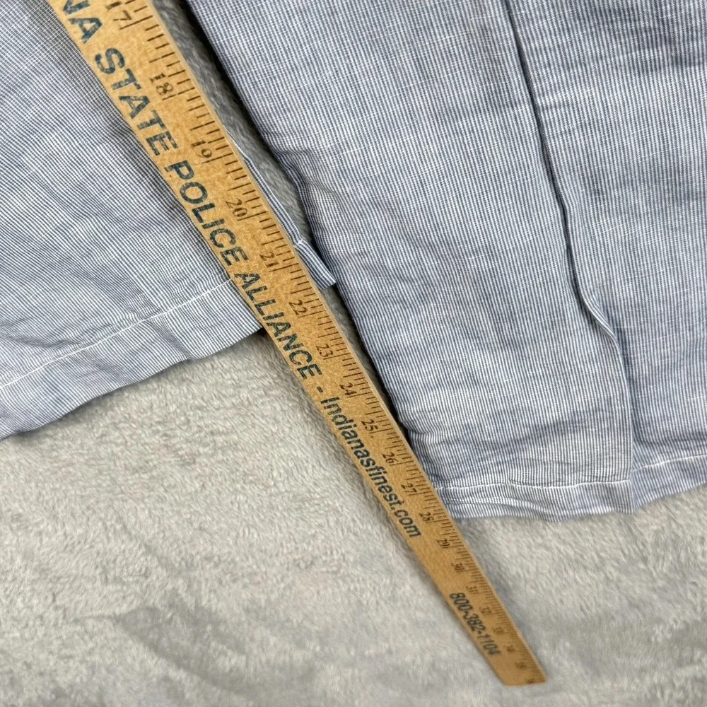 Banana Republic Kentfield Pant Size 35 X 30 Gray Linen Blend Summer Comfort